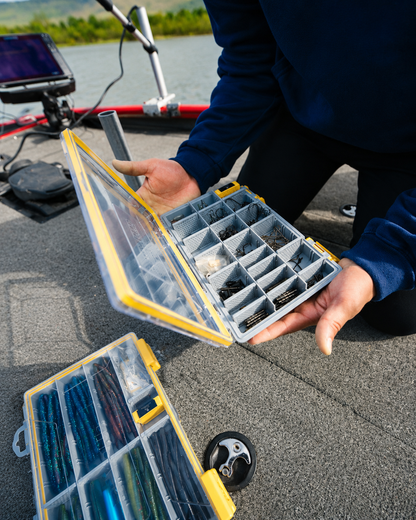 Beyond Fishing DryLock Waterproof Tackle Box, Watertight 3600 & 3700 Tackle Trays with Dual-Latch Seal, Adjustable Removable Dividers & Anti-Rust Desiccant, Lure & Terminal Tackle Organizer