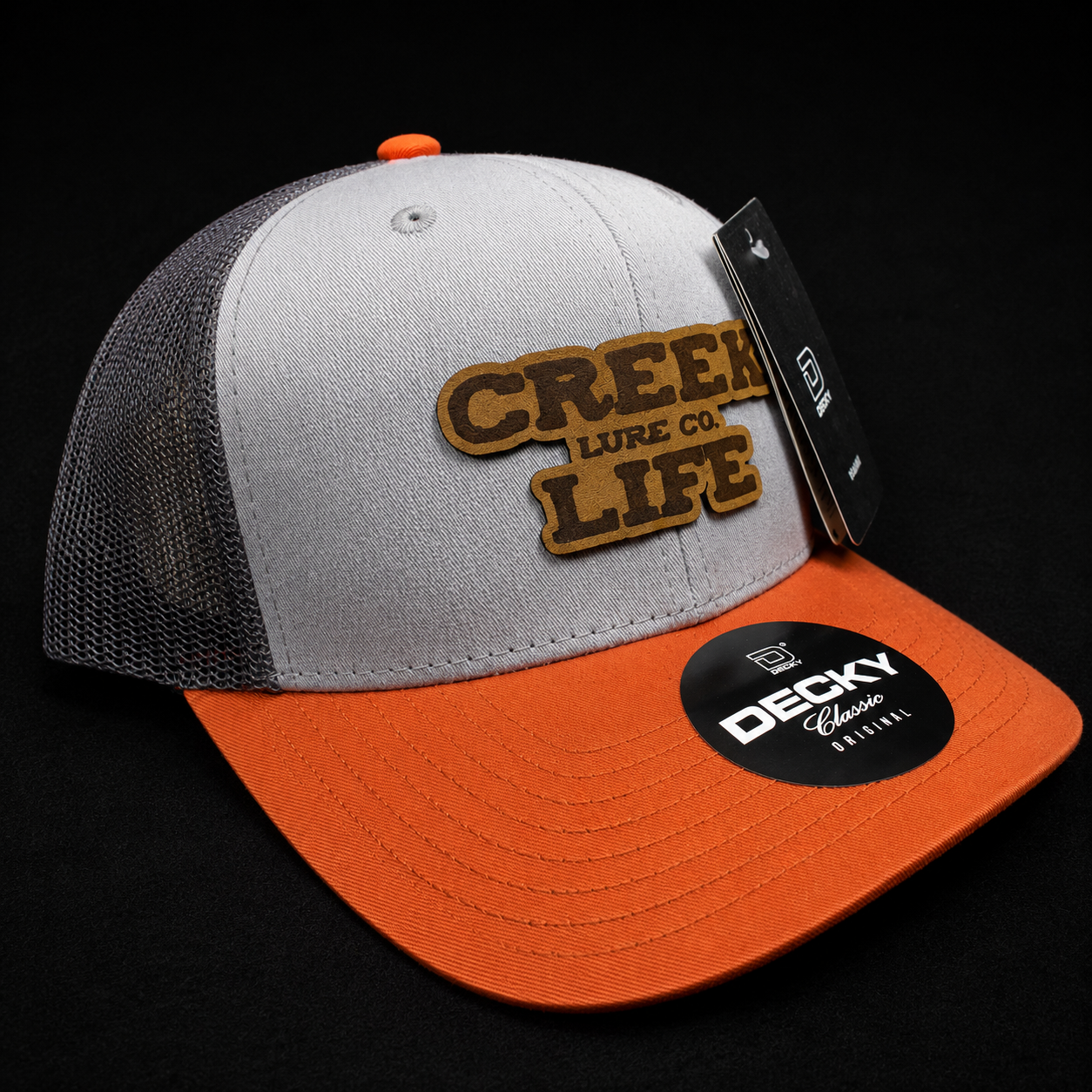 Creek Life Lure Co – Decky Classic Original Leather Patch Hat