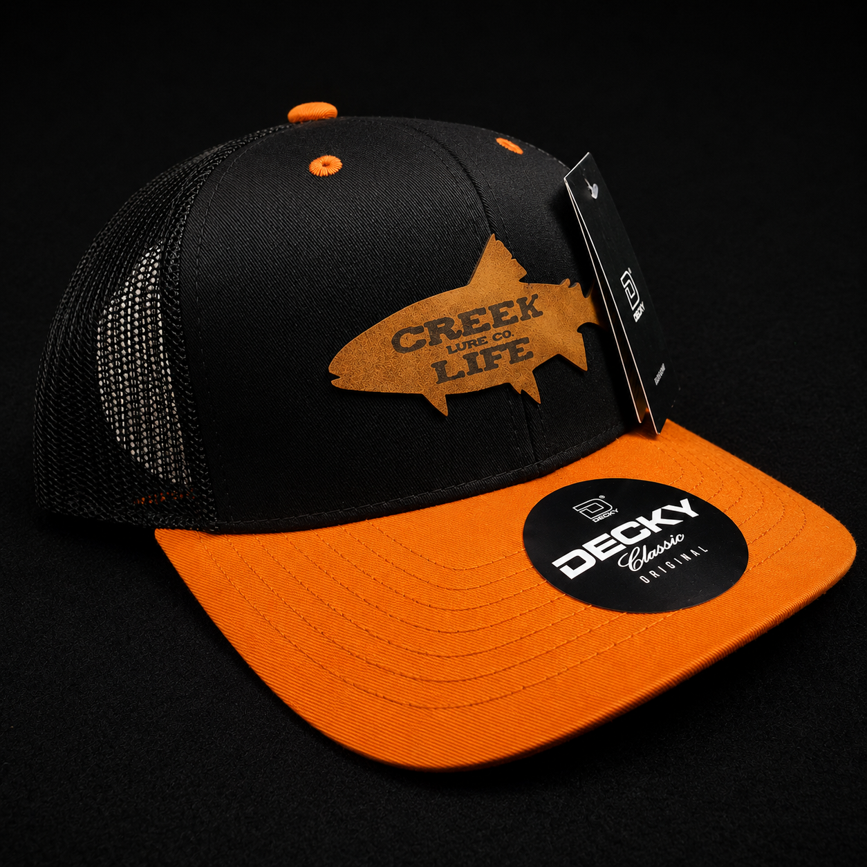 Creek Life Lure Co – Decky Classic Original Leather Patch Hat