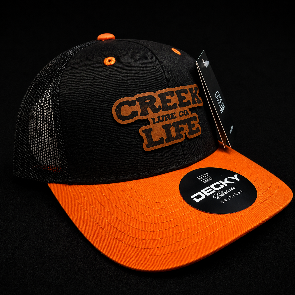 Creek Life Lure Co – Decky Classic Original Leather Patch Hat