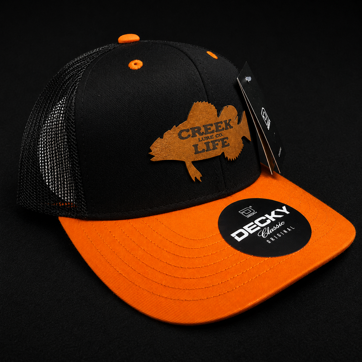 Creek Life Lure Co – Decky Classic Original Leather Patch Hat