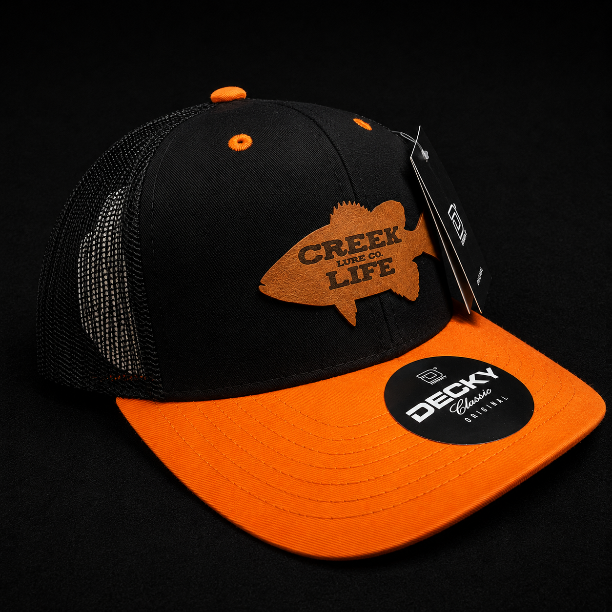 Creek Life Lure Co – Decky Classic Original Leather Patch Hat