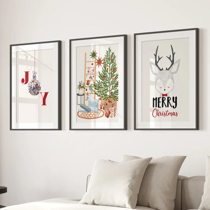Nursery Christmas Winter Art Poster Home Decor
