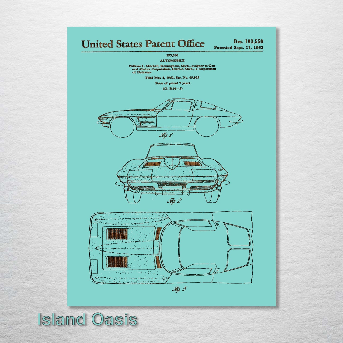 1962 Corvette US Patent