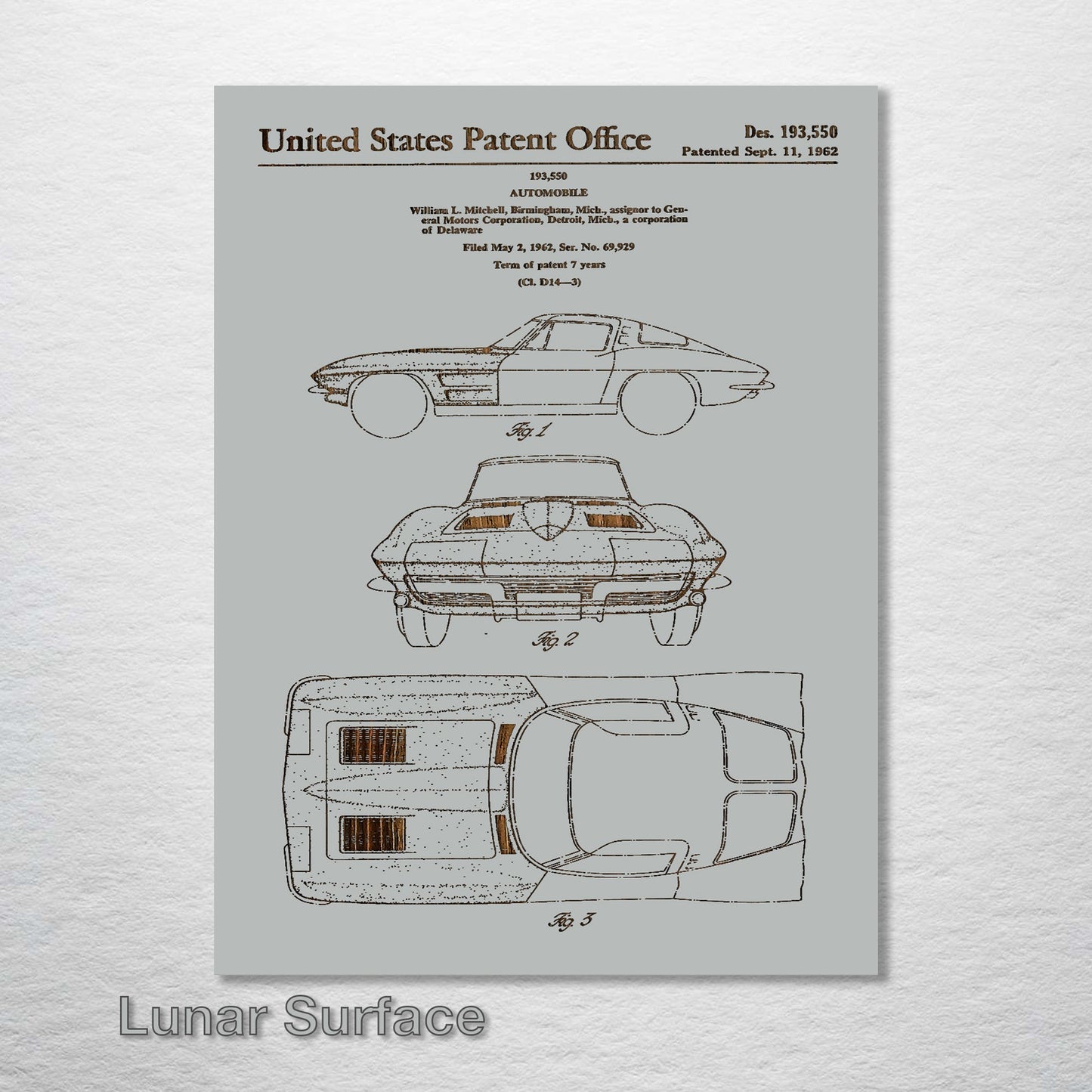 1962 Corvette US Patent