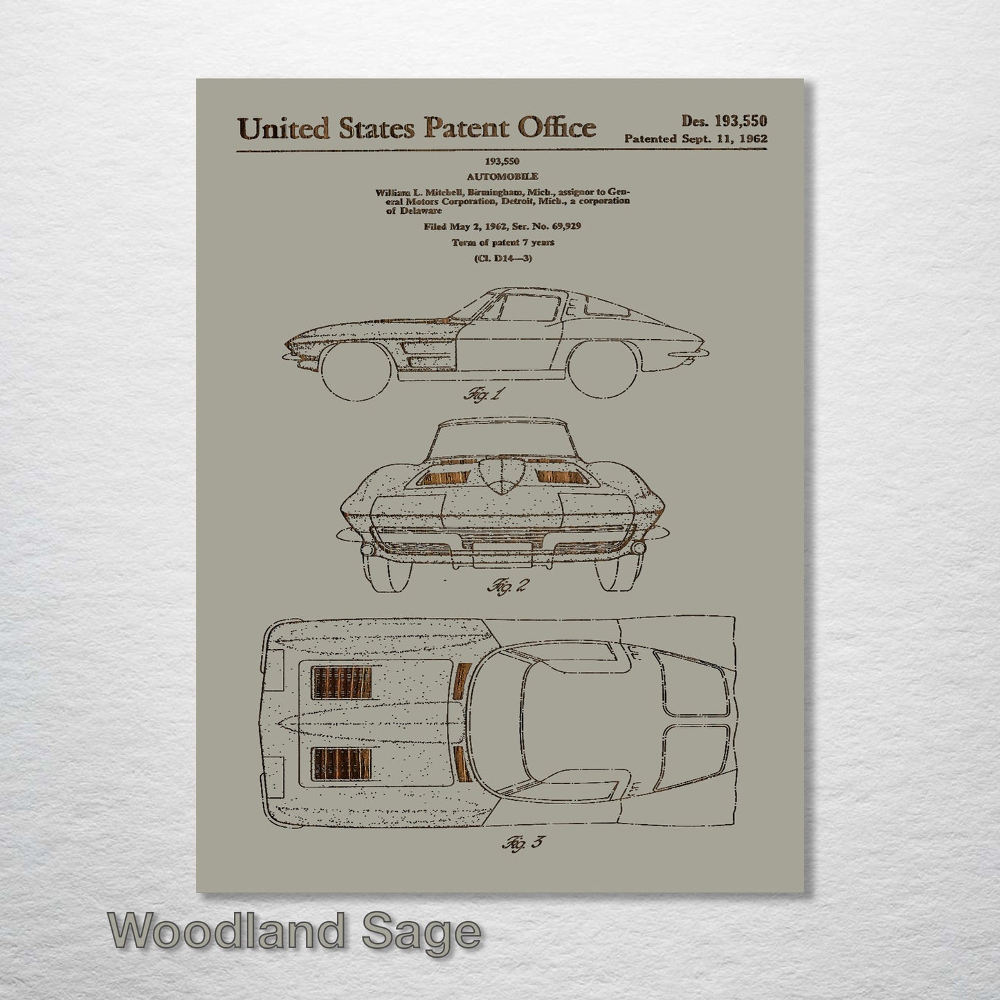 1962 Corvette US Patent