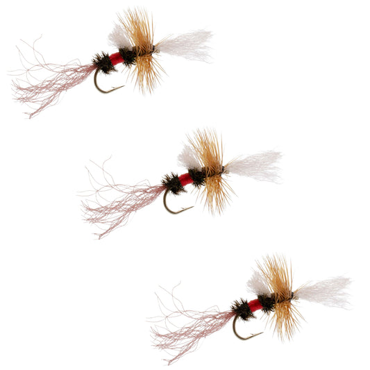 3 Pack Royal Wulff Cripple Mayfly - Caddis Emerger Hook Size 18