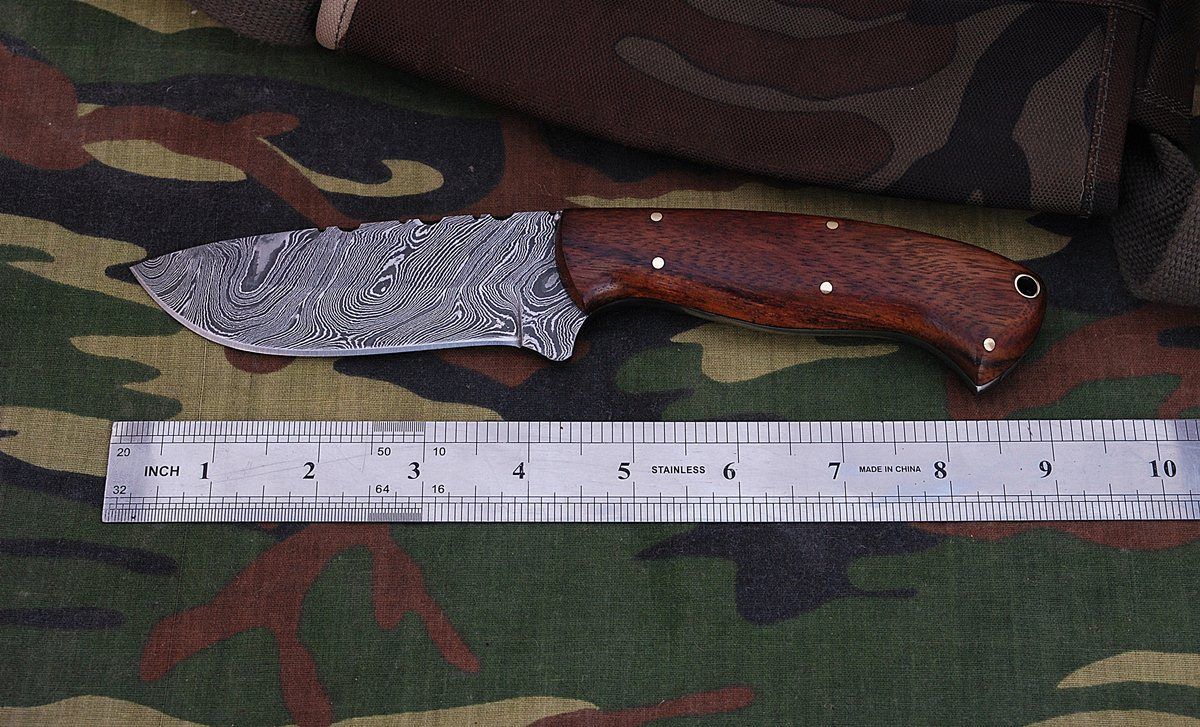 Damascus Hunting Skinning Knife