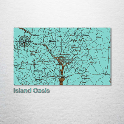 Washington, DC Whimsical Map