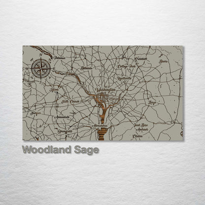 Washington, DC Whimsical Map