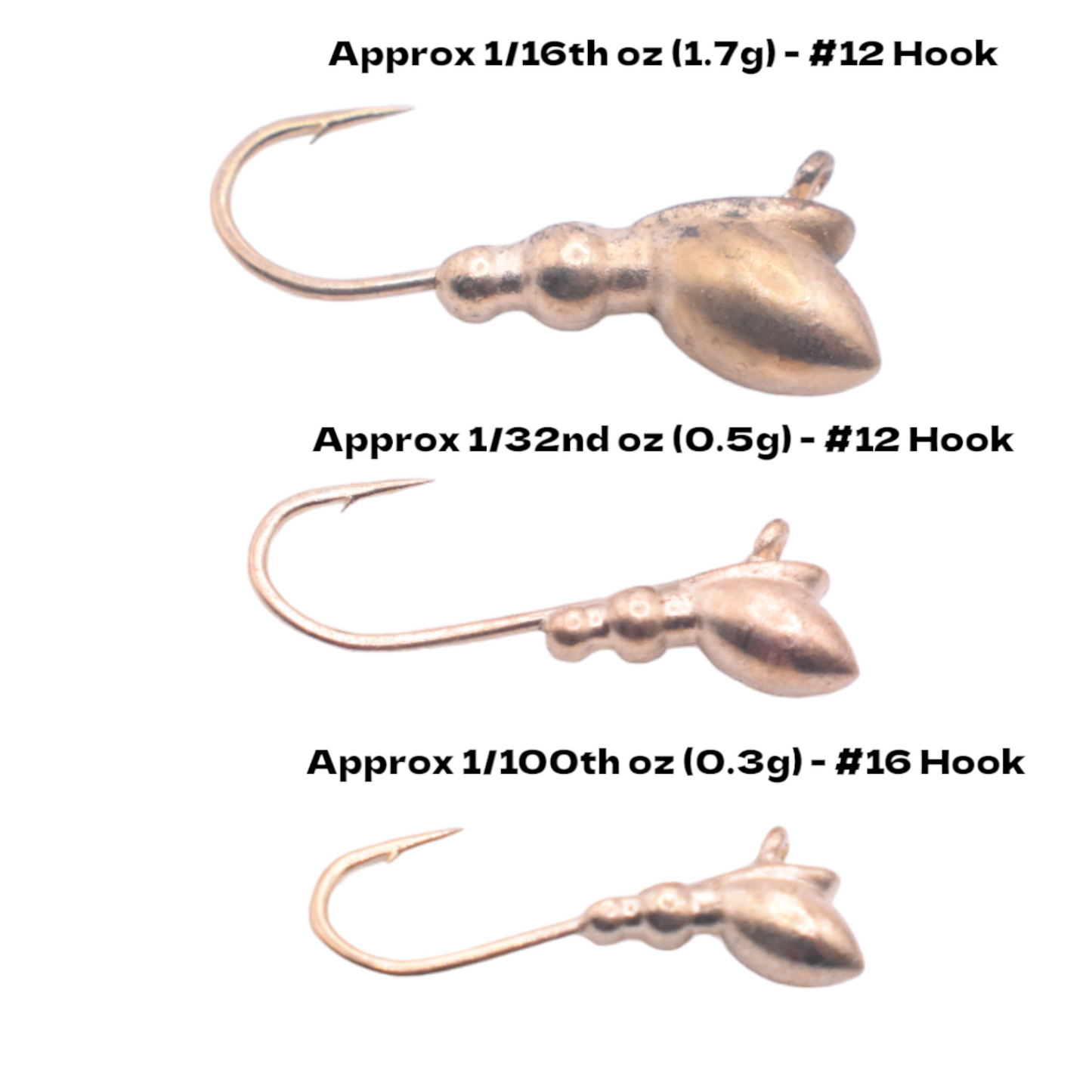 METALLIC GOLD ANT TUNGSTEN JIG