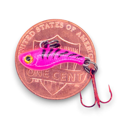 TUNGSTEN T-RIP PINK TIGER GLOW MINI VIBE BAIT