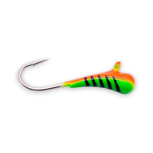 ORANGE GREEN STRIPE GLOW TUNGSTEN KANOE JIG