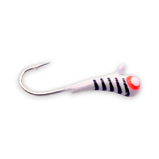 WHITE STRIPE GLOW TUNGSTEN KANOE JIG