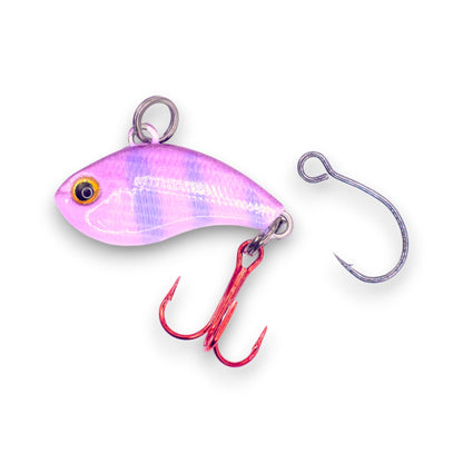 K-RIP PINK PURPLE STRIPE MINI VIBE BAIT