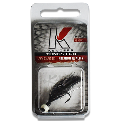 BLACK TUNGSTEN FEATHER JIG