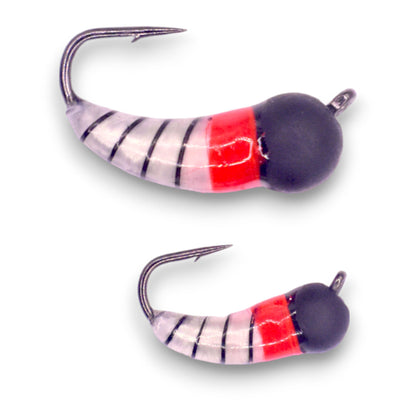 BLACK RED WHITE TUNGSTEN AKUA JIG SKUD