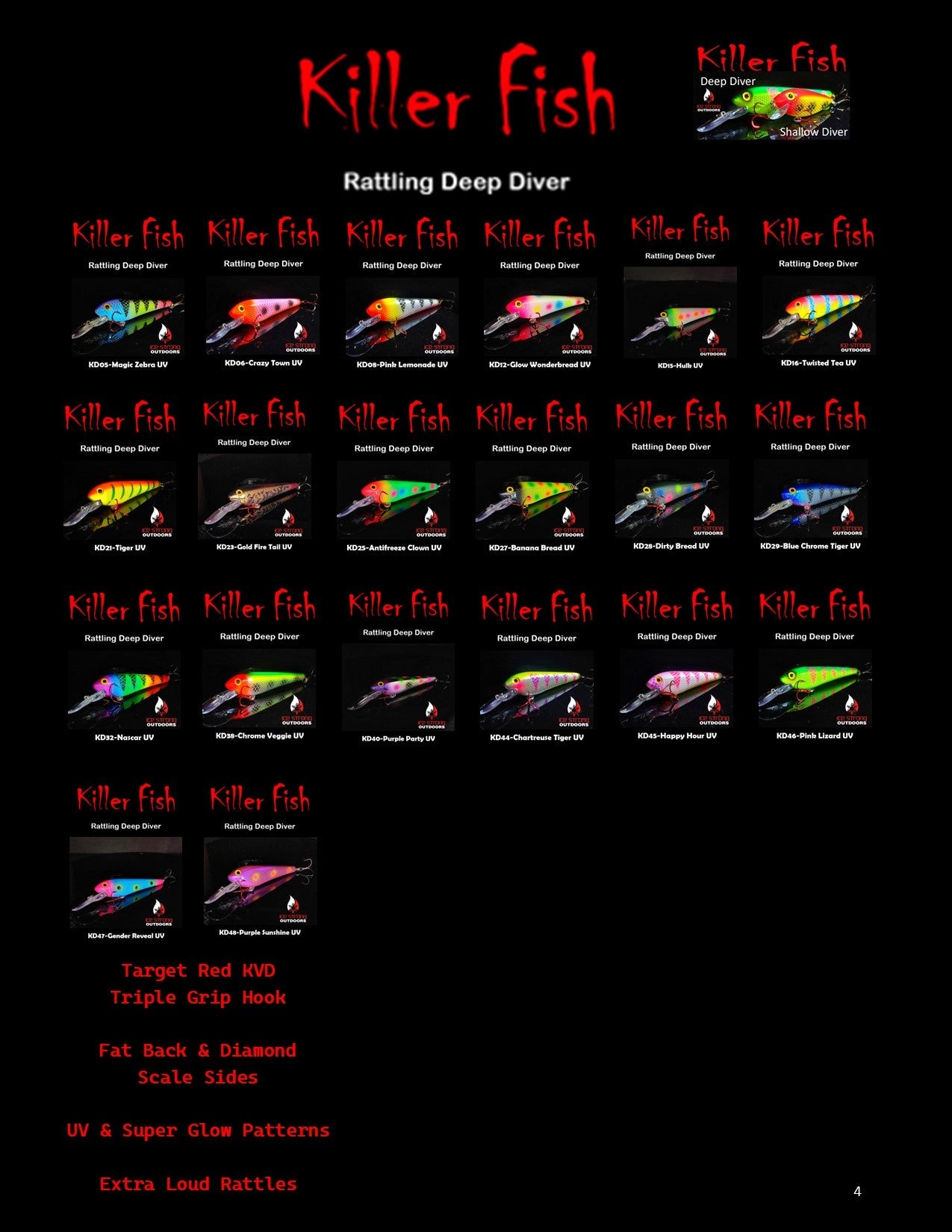 Killer Fish - Rattling DEEP Diver UV