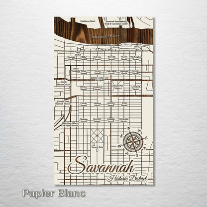 Squares of Savannah, Georgia Map