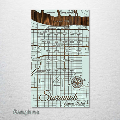 Squares of Savannah, Georgia Map