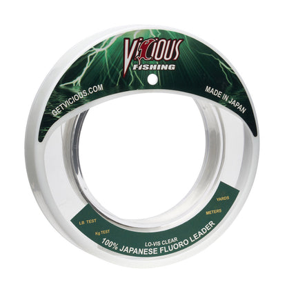 Vicious 100% Japanese Fluorocarbon Leader - 60 Lb Test
