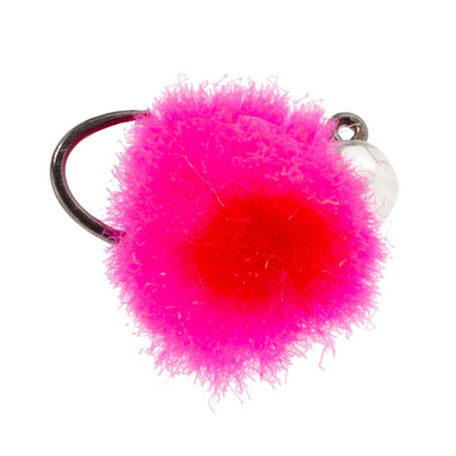 Tungsten Bead Tactical Euro Hot Pink Jig Egg - 6 Flies Size 14