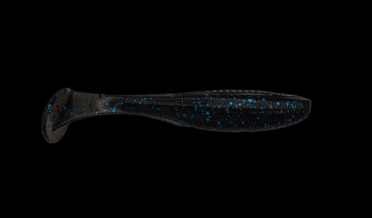 Thump Shad - Black & Blue Flake