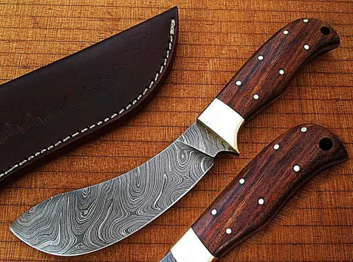 Damascus Hunting Skinning Knife