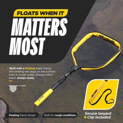 Beyond Braid Floating Fishing Net with Handle