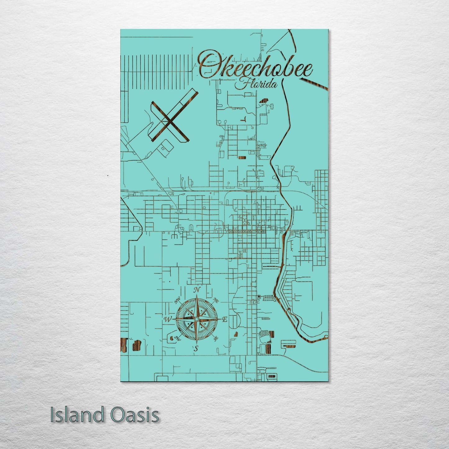 Okeechobee, Florida Street Map