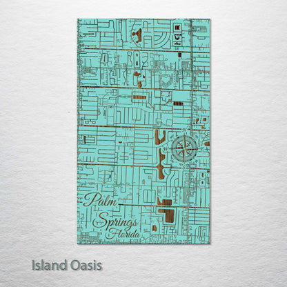 Palm Springs, Florida Street Map