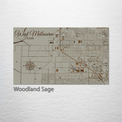 West Melbourne, Florida Street Map