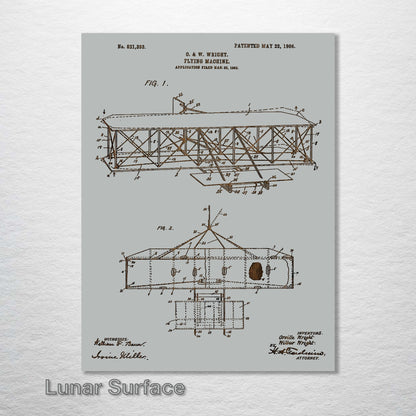 Wright Brother's Flying Machine US Patent