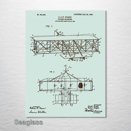 Wright Brother's Flying Machine US Patent