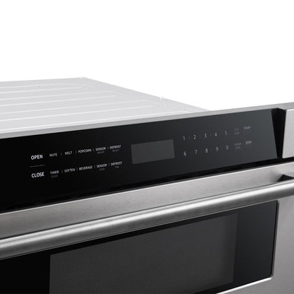 FORNO Capoliveri 30 Inch Stainless-Steel 1000 Watts Microwave Drawer 1.2 cu.ft.