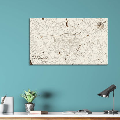 Monroe, Georgia Street Map