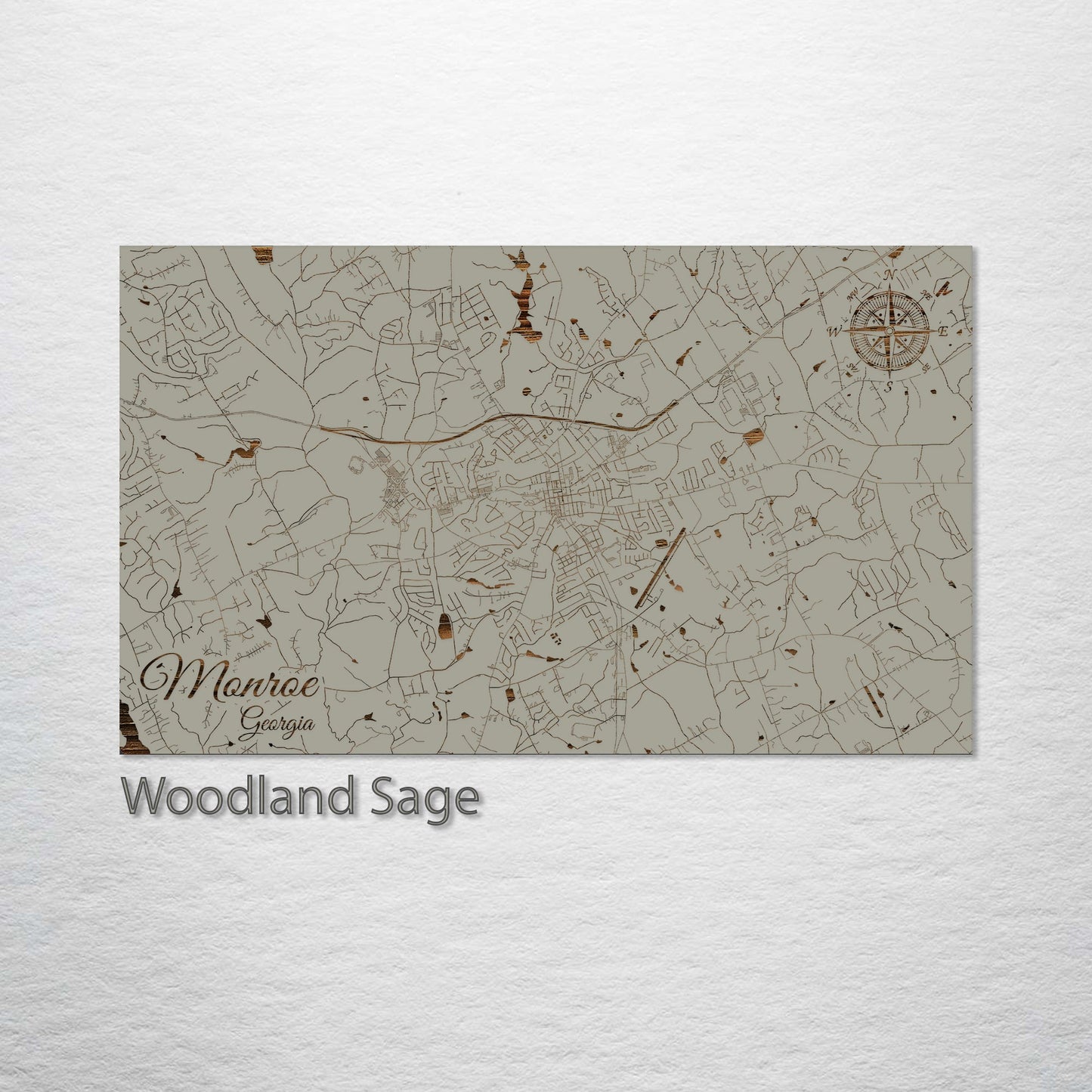 Monroe, Georgia Street Map