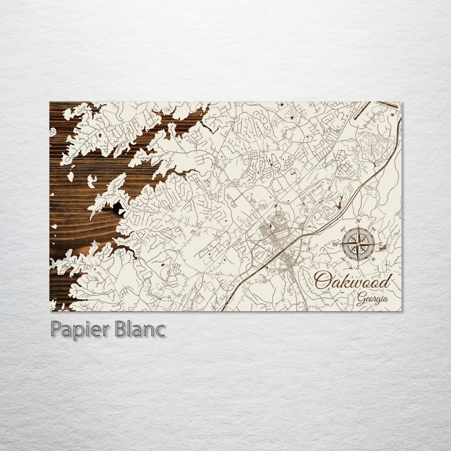 Oakwood, Georgia Street Map