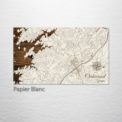 Oakwood, Georgia Street Map