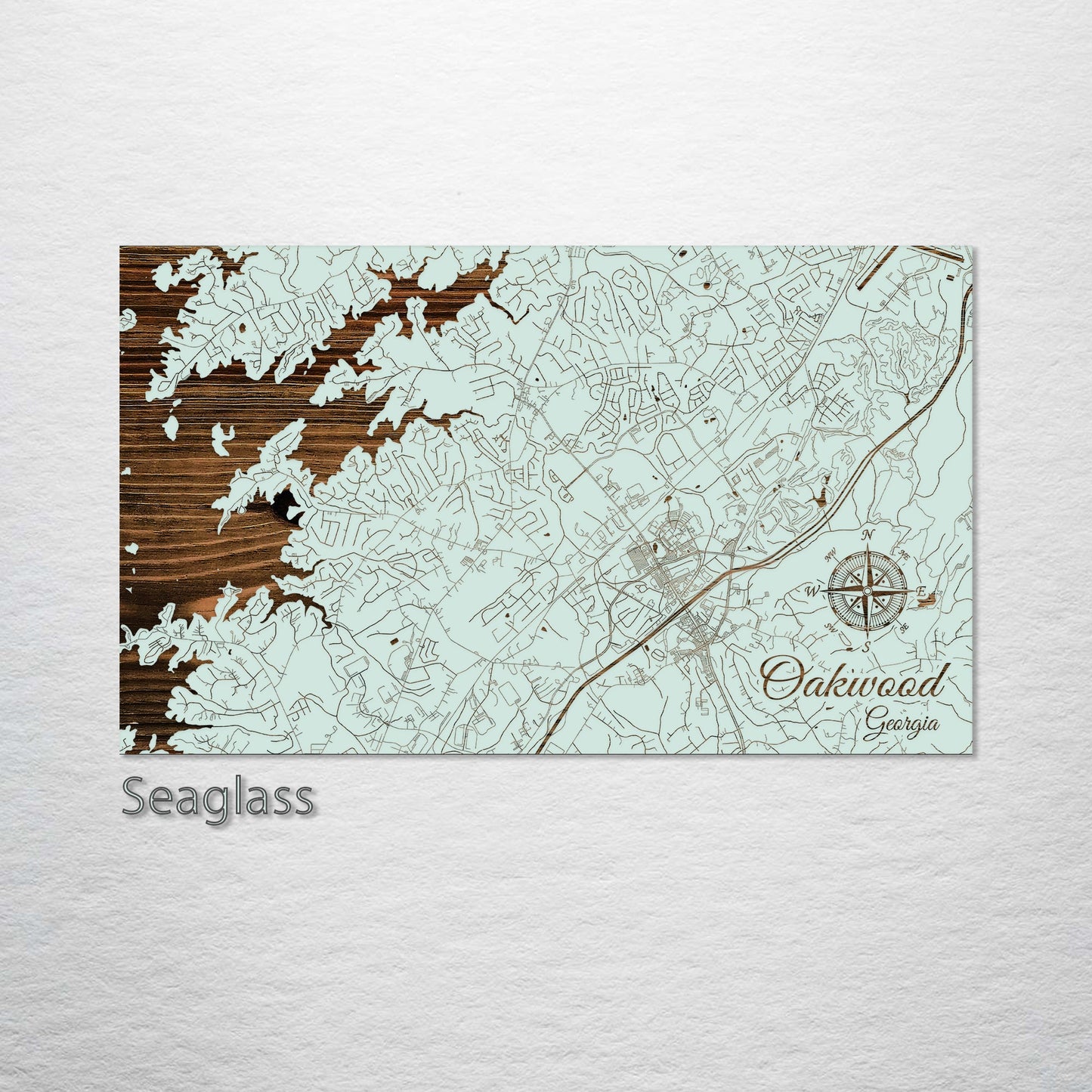 Oakwood, Georgia Street Map