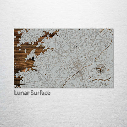 Oakwood, Georgia Street Map