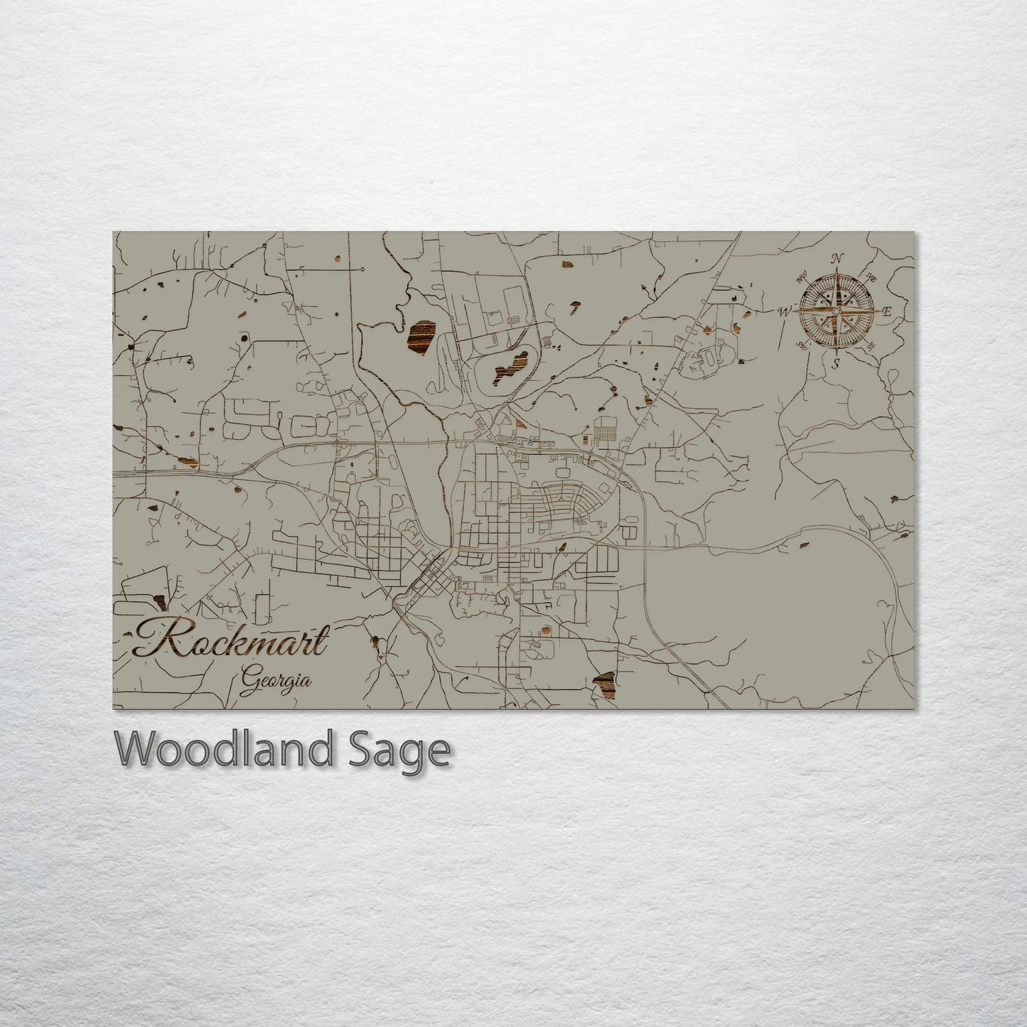 Rockmart, Georgia Street Map