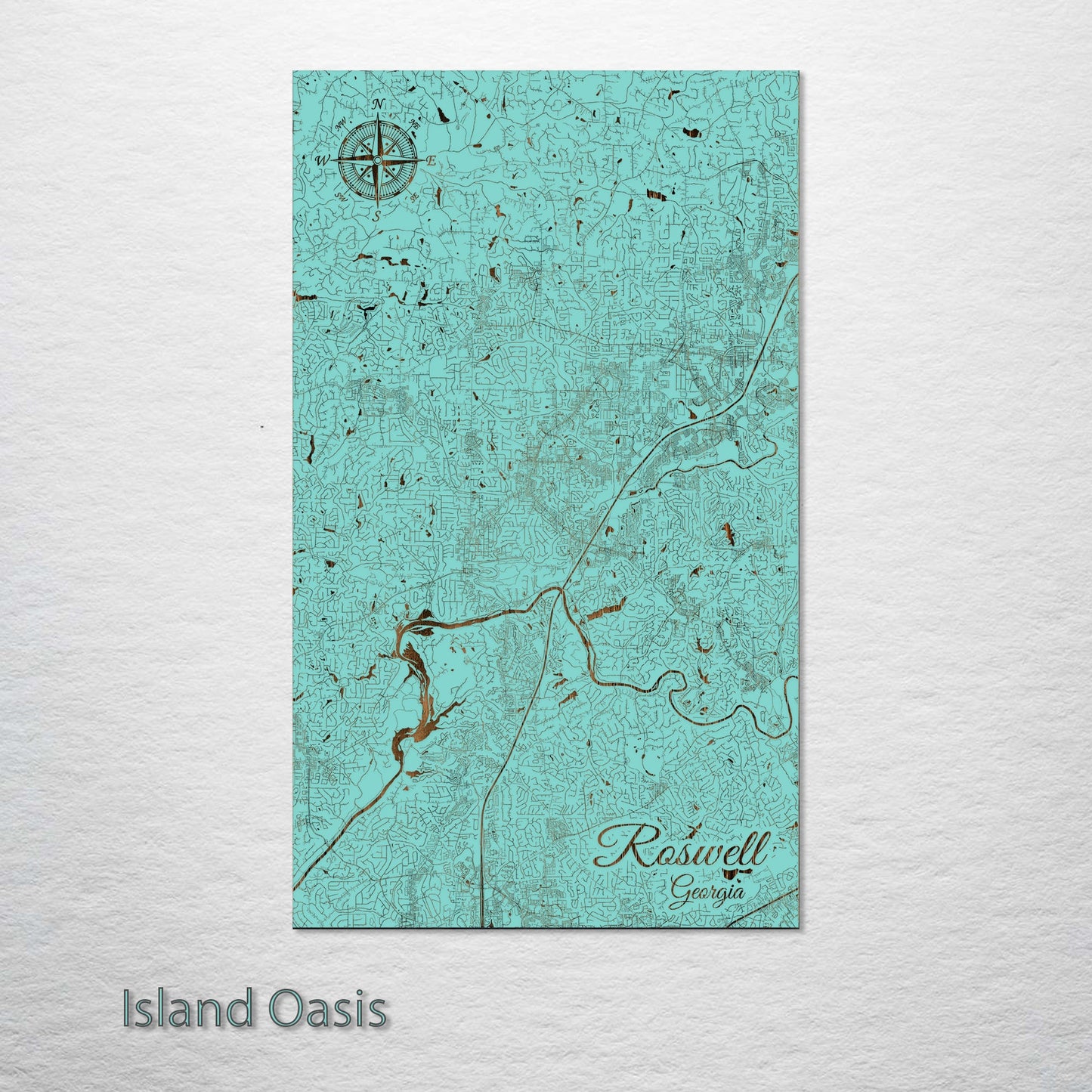 Roswell, Georgia Street Map