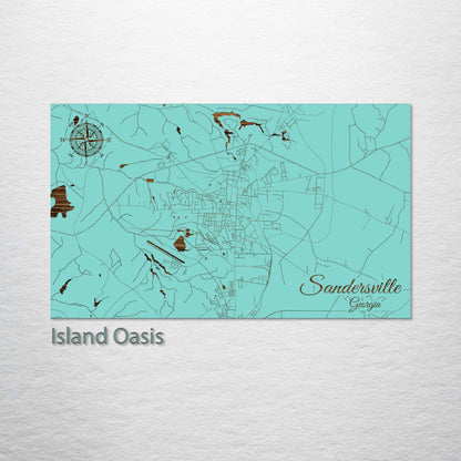 Sandersville, Georgia Street Map