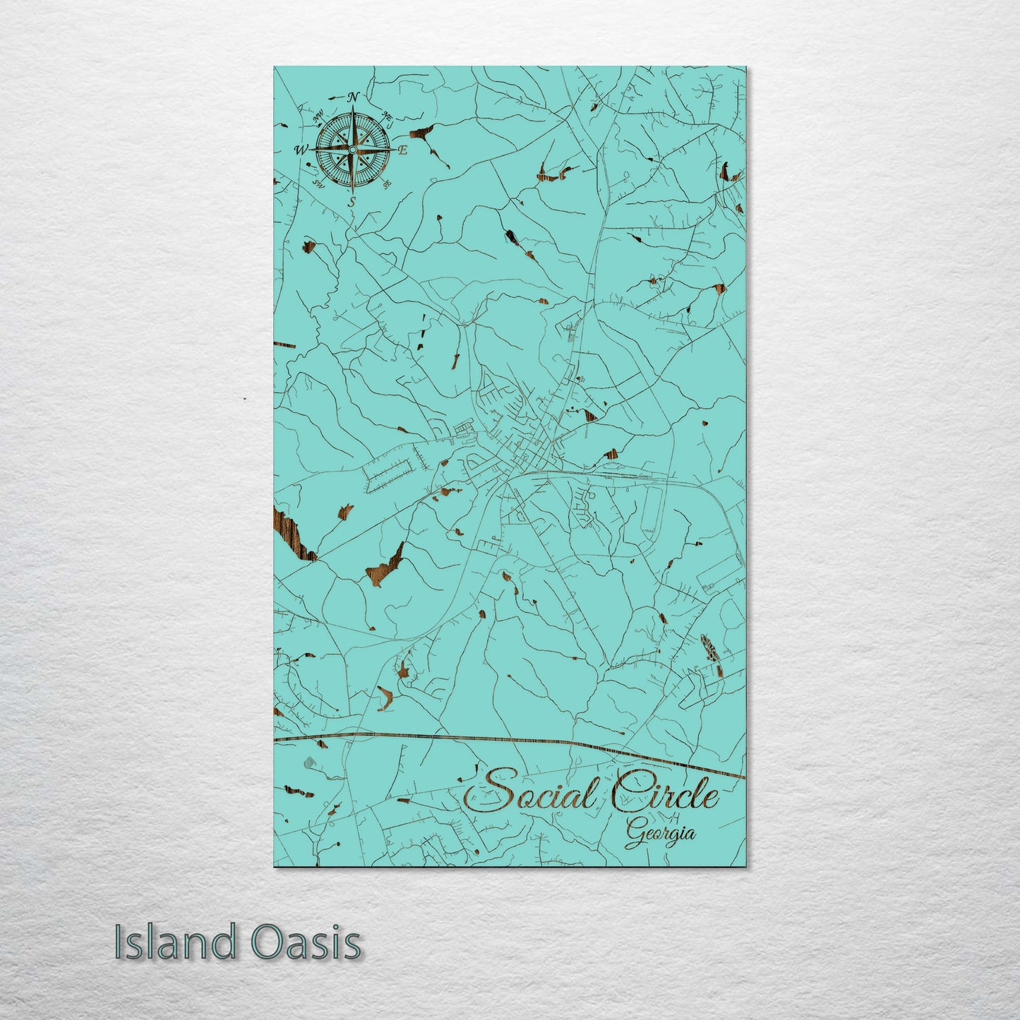 Social Circle, Georgia Street Map