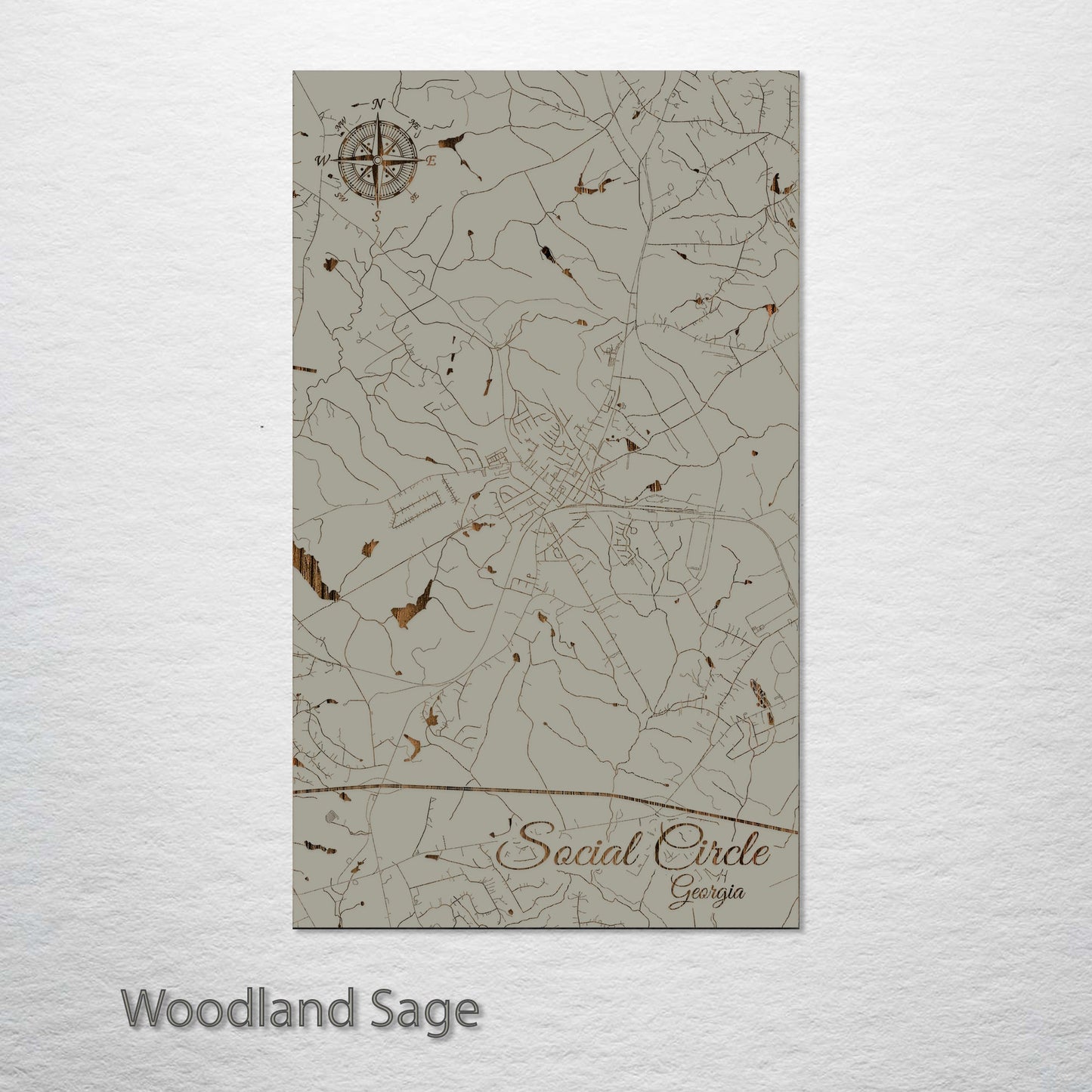 Social Circle, Georgia Street Map