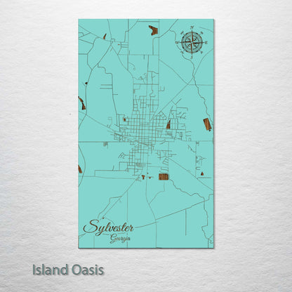 Sylvester, Georgia Street Map