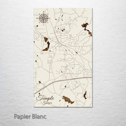 Temple, Georgia Street Map