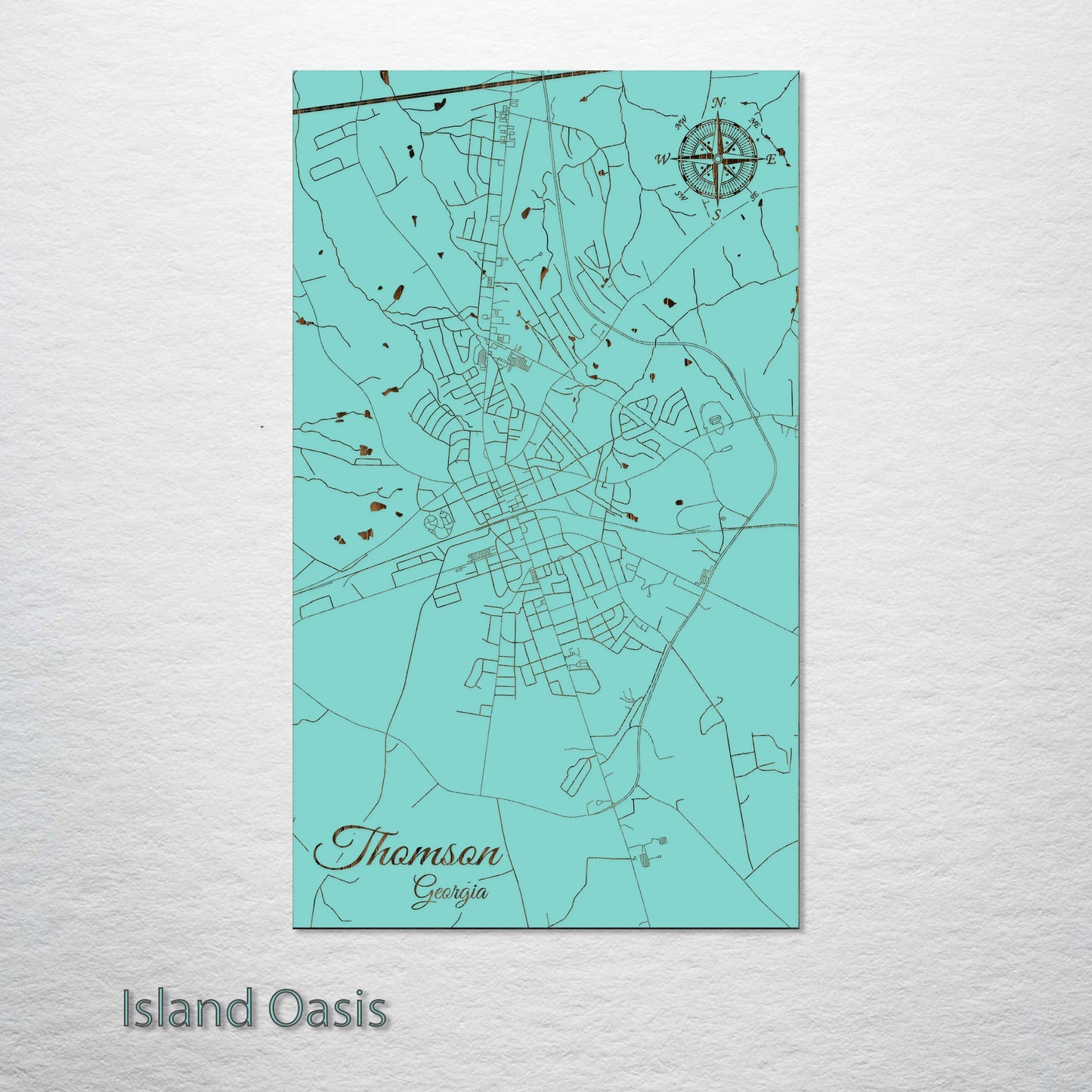 Thomson, Georgia Street Map
