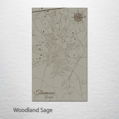 Thomson, Georgia Street Map